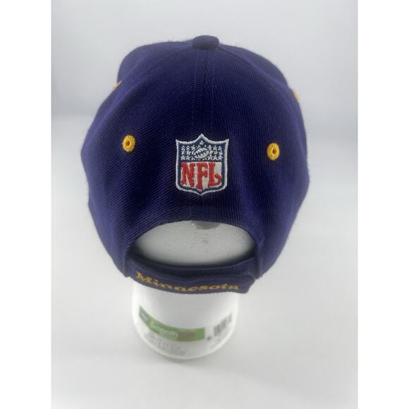 MENS TEAM NFL MINNESOTA VIKINGS CAP HAT ONE SIZE EMBROIDERED PURPLE - Picture 6 of 16
